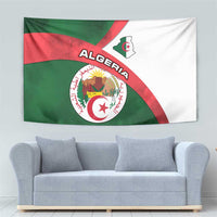 Algeria Tapestry with National Emblem and Map Design
