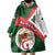 Algeria Wearable Blanket Hoodie with National Emblem and Map Design
