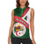 Algeria Women Sleeveless Polo Shirt with National Emblem and Map Design