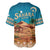 Sahara Algeria Baseball Jersey with Desert Camel Landscape and Islamic Motif Design
