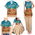 Sahara Algeria Family Matching Tank Maxi Dress and Hawaiian Shirt with Desert Camel Landscape and Islamic Motif Design