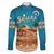 Sahara Algeria Family Matching Tank Maxi Dress and Hawaiian Shirt with Desert Camel Landscape and Islamic Motif Design