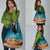 Sahara Algeria Grocery Bag with Desert Camel Landscape and Islamic Motif Design