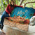 Sahara Algeria Quilt with Desert Camel Landscape and Islamic Motif Design