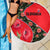 Slovakia Coat of Arms Beach Blanket with Red Poppy Flowers and Bold Flag Colors Design - Wonder Print Shop