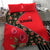 Slovakia Coat of Arms Bedding Set with Red Poppy Flowers and Bold Flag Colors Design - Wonder Print Shop