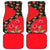 Slovakia Coat of Arms Car Mats with Red Poppy Flowers and Bold Flag Colors Design - Wonder Print Shop