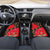Slovakia Coat of Arms Car Mats with Red Poppy Flowers and Bold Flag Colors Design - Wonder Print Shop