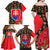 Slovakia Coat of Arms Family Matching Off Shoulder Maxi Dress and Hawaiian Shirt with Red Poppy Flowers and Bold Flag Colors Design - Wonder Print Shop