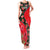 Slovakia Coat of Arms Family Matching Tank Maxi Dress and Hawaiian Shirt with Red Poppy Flowers and Bold Flag Colors Design - Wonder Print Shop
