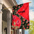 Slovakia Coat of Arms Garden Flag with Red Poppy Flowers and Bold Flag Colors Design - Wonder Print Shop