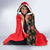 Slovakia Coat of Arms Hooded Blanket with Red Poppy Flowers and Bold Flag Colors Design - Wonder Print Shop