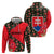 Slovakia Coat of Arms Hoodie with Red Poppy Flowers and Bold Flag Colors Design - Wonder Print Shop