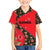Slovakia Coat of Arms Kid Hawaiian Shirt with Red Poppy Flowers and Bold Flag Colors Design - Wonder Print Shop