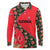 Slovakia Coat of Arms Long Sleeve Polo Shirt with Red Poppy Flowers and Bold Flag Colors Design - Wonder Print Shop