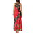 Slovakia Coat of Arms Tank Maxi Dress with Red Poppy Flowers and Bold Flag Colors Design - Wonder Print Shop