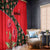 Slovakia Coat of Arms Window Curtain with Red Poppy Flowers and Bold Flag Colors Design - Wonder Print Shop