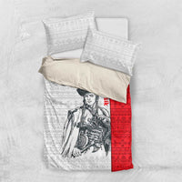 Juraj Janosik Slovakia Bedding Set with Folk Pattern Red White Legend Spirit