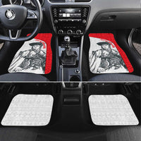 Juraj Janosik Slovakia Car Mats with Folk Pattern Red White Legend Spirit