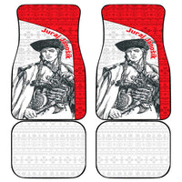 Juraj Janosik Slovakia Car Mats with Folk Pattern Red White Legend Spirit