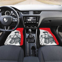 Juraj Janosik Slovakia Car Mats with Folk Pattern Red White Legend Spirit