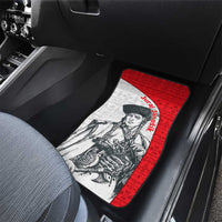 Juraj Janosik Slovakia Car Mats with Folk Pattern Red White Legend Spirit