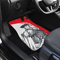 Juraj Janosik Slovakia Car Mats with Folk Pattern Red White Legend Spirit