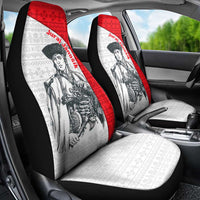 Juraj Janosik Slovakia Car Seat Cover with Folk Pattern Red White Legend Spirit