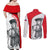 Juraj Janosik Slovakia Couples Matching Off Shoulder Maxi Dress and Long Sleeve Button Shirt with Folk Pattern Red White Legend Spirit
