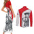 Juraj Janosik Slovakia Couples Matching Short Sleeve Bodycon Dress and Long Sleeve Button Shirt with Folk Pattern Red White Legend Spirit
