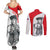 Juraj Janosik Slovakia Couples Matching Summer Maxi Dress and Long Sleeve Button Shirt with Folk Pattern Red White Legend Spirit