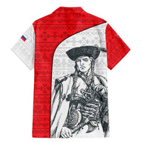 Juraj Janosik Slovakia Family Matching Mermaid Dress and Hawaiian Shirt with Folk Pattern Red White Legend Spirit