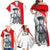 Juraj Janosik Slovakia Family Matching Off Shoulder Maxi Dress and Hawaiian Shirt with Folk Pattern Red White Legend Spirit