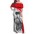 Juraj Janosik Slovakia Family Matching Off Shoulder Maxi Dress and Hawaiian Shirt with Folk Pattern Red White Legend Spirit