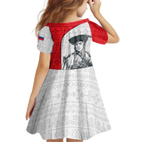 Juraj Janosik Slovakia Family Matching Summer Maxi Dress and Hawaiian Shirt with Folk Pattern Red White Legend Spirit