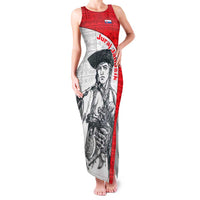 Juraj Janosik Slovakia Family Matching Tank Maxi Dress and Hawaiian Shirt with Folk Pattern Red White Legend Spirit