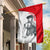 Juraj Janosik Slovakia Garden Flag with Folk Pattern Red White Legend Spirit