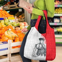 Juraj Janosik Slovakia Grocery Bag with Folk Pattern Red White Legend Spirit