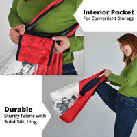 Juraj Janosik Slovakia Grocery Bag with Folk Pattern Red White Legend Spirit