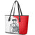 Juraj Janosik Slovakia Leather Tote Bag with Folk Pattern Red White Legend Spirit