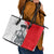 Juraj Janosik Slovakia Leather Tote Bag with Folk Pattern Red White Legend Spirit