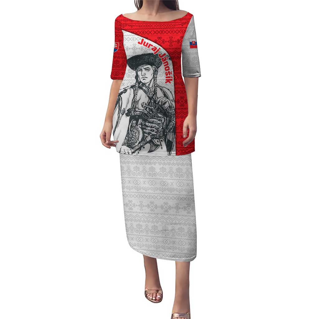 Juraj Janosik Slovakia Puletasi with Folk Pattern Red White Legend Spirit