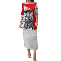 Juraj Janosik Slovakia Puletasi with Folk Pattern Red White Legend Spirit