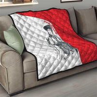 Juraj Janosik Slovakia Quilt with Folk Pattern Red White Legend Spirit