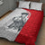 Juraj Janosik Slovakia Quilt Bed Set with Folk Pattern Red White Legend Spirit