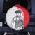 Juraj Janosik Slovakia Spare Tire Cover with Folk Pattern Red White Legend Spirit