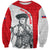 Juraj Janosik Slovakia Sweatshirt with Folk Pattern Red White Legend Spirit