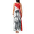 Juraj Janosik Slovakia Tank Maxi Dress with Folk Pattern Red White Legend Spirit