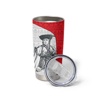 Juraj Janosik Slovakia Tumbler Cup with Folk Pattern Red White Legend Spirit