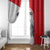Juraj Janosik Slovakia Window Curtain with Folk Pattern Red White Legend Spirit